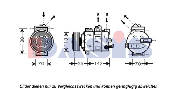 AKS DASIS Kompressori, ilmastointilaite 851681N